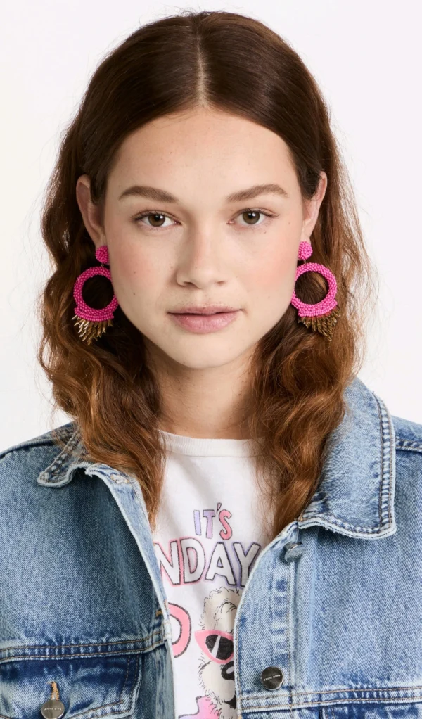 Franka earrings pink - Imagen 2