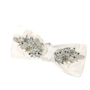 White silver bow